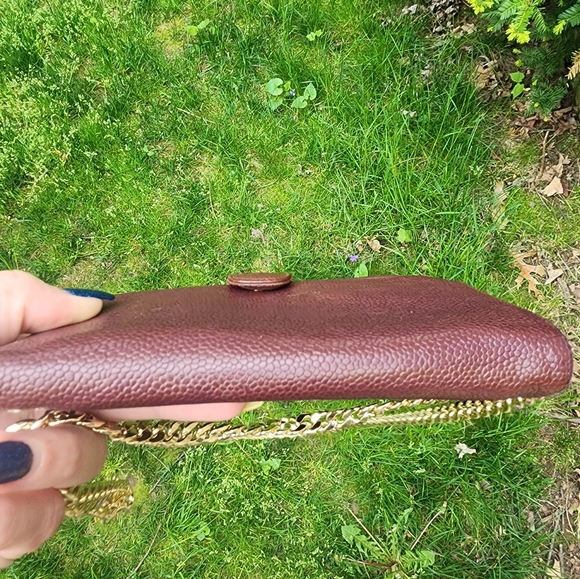 Chanel Bordeaux Caviar Leather CC Logo Long - Picture 3 of 12